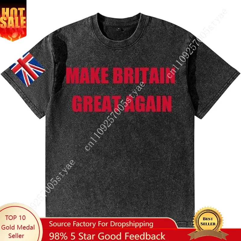 

Make Britain Great Again Tshirt Men Womens Retro Cotton Tshirts UK Flag Short Sleeve Tee T-Shirt TOP Clothing
