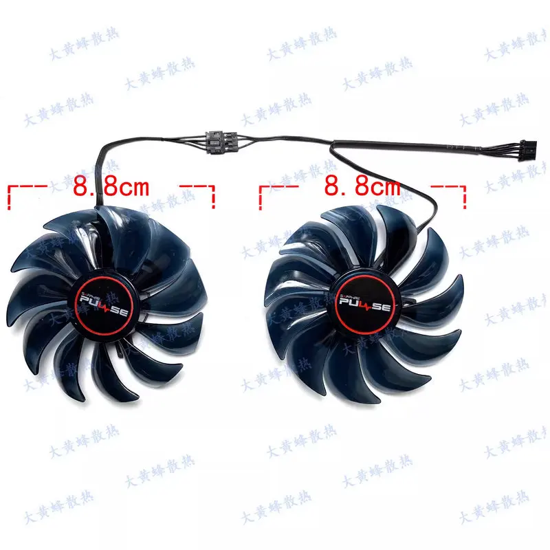 New Frame Shell Cooling Fan for Sapphire RX6500XT 4GB PULSE Graphics Video Card