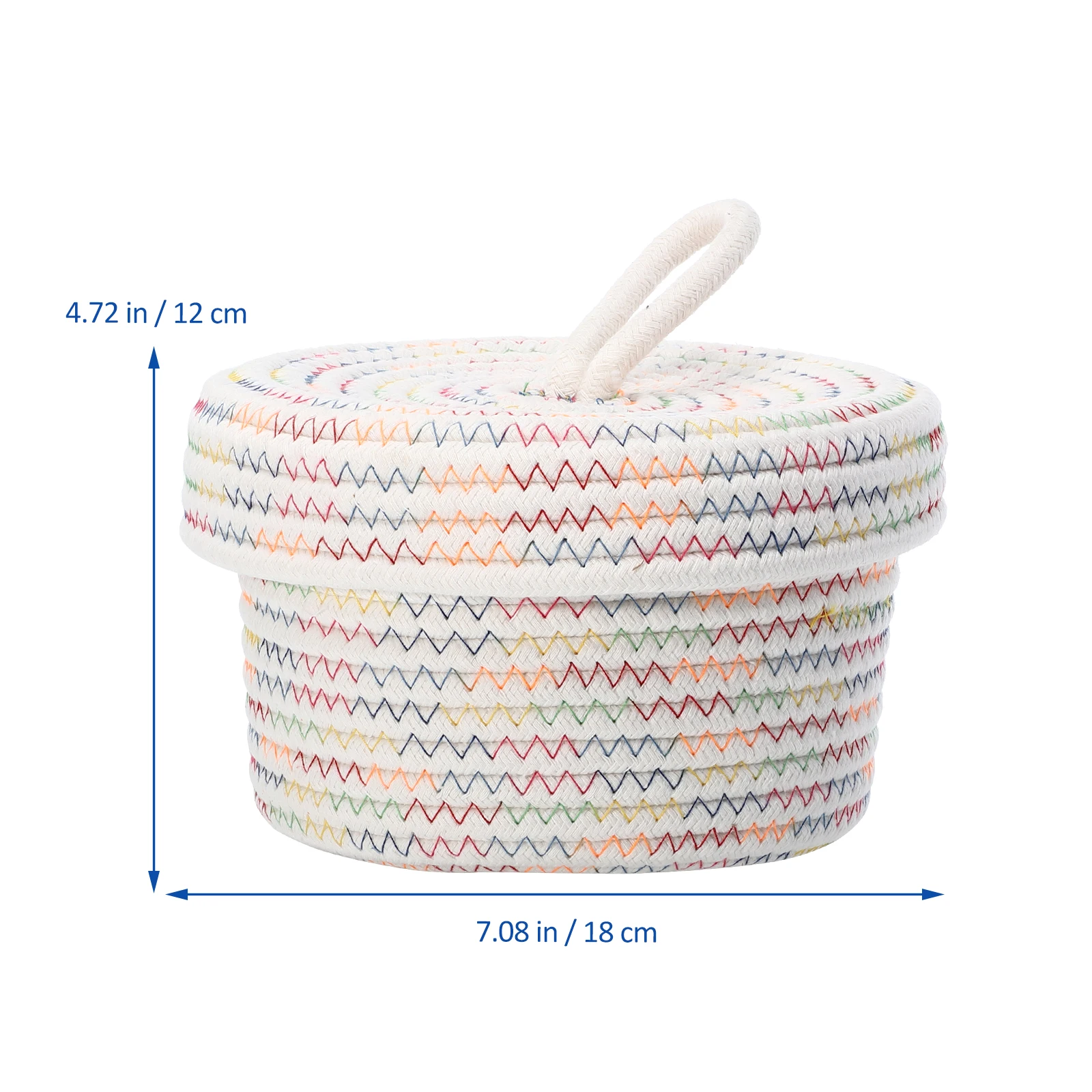 

Washing Basket Storage Box Laundry Baskets Small for Organizing with Cover White Decorative Crate
