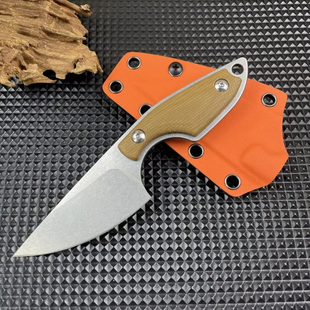 

Открытый фиксированный клинок, универсальный охотничий нож для самообороны, EDC, кемпинг, исследование, спасательный, высокая твердость, небольшой карманный нож, ножны K