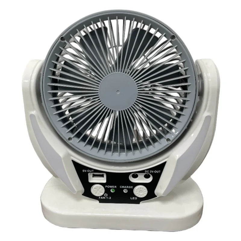 

Solar charging fan manufacturer outdoor home outdoor home LED table fan 6 inch desktop fan