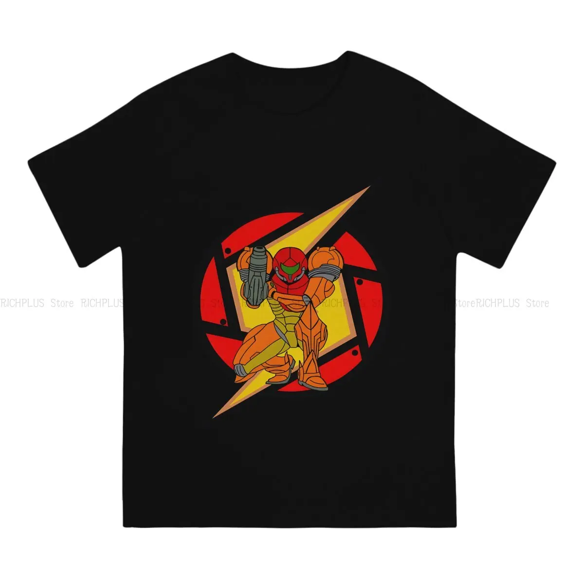 Super Metroid Game Man TShirt Metroid Samus Individuality Polyester T Shirt Original Sweatshirts New Trend