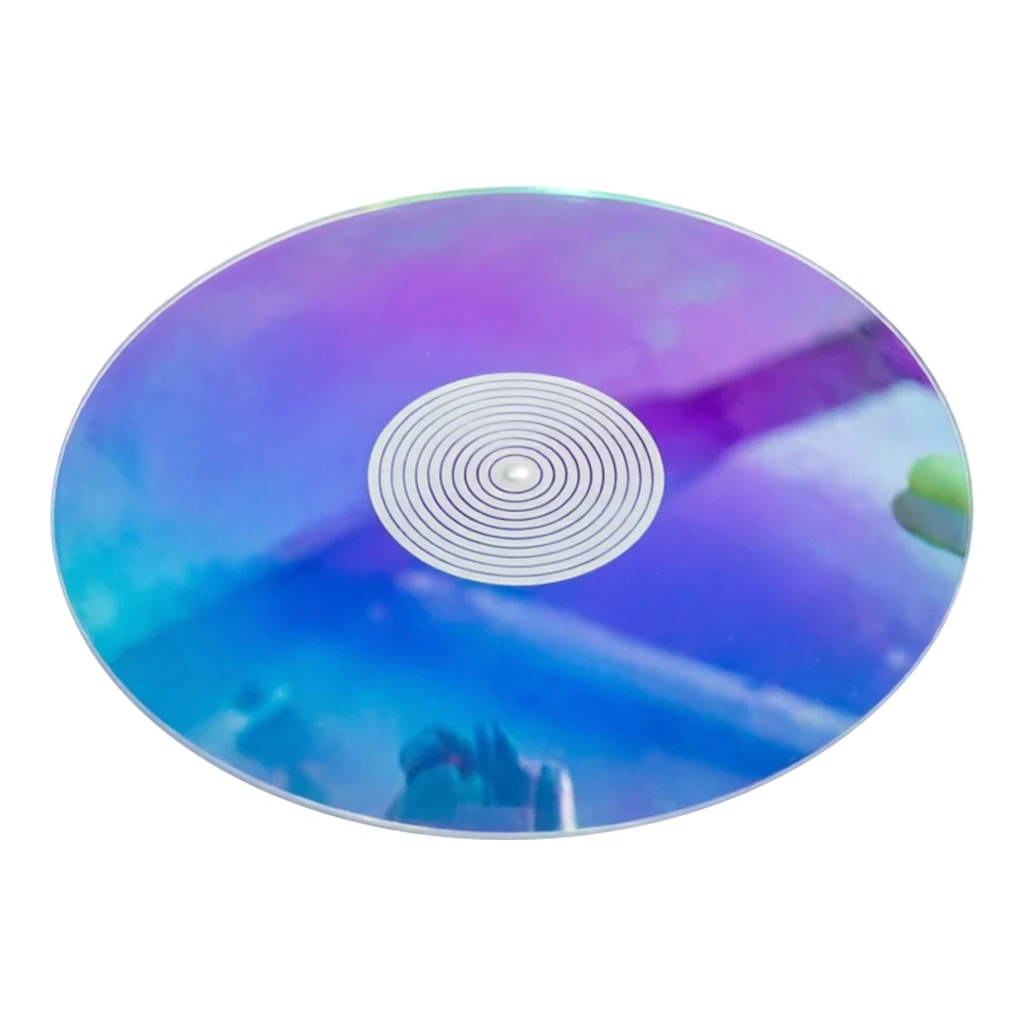 12-calowa Kolorowa Mata Antystatyczna z Gradientem Kolorów do Gramofonu, Akrylowa Podkładka Pod Płyty LP CD Winyl, do Gramofonów i Fonografów — zdjęcie produktu 7