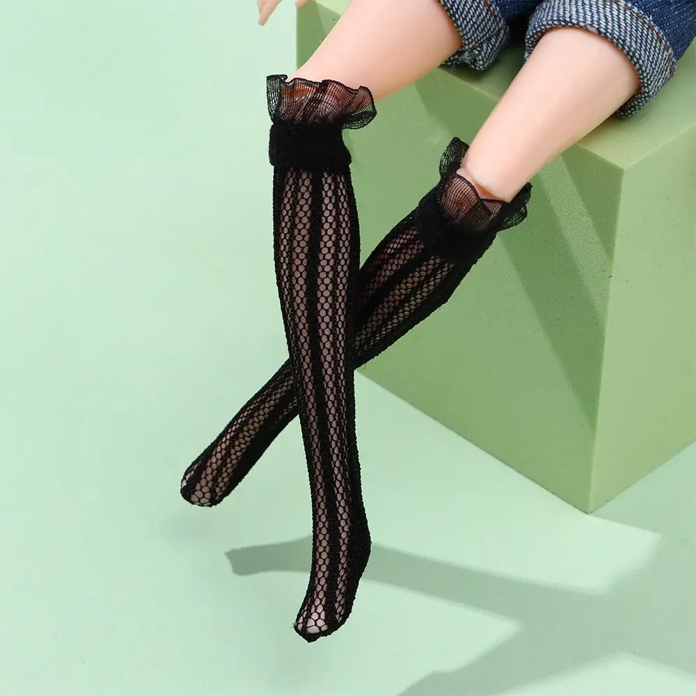 Hot Bambini Bambini Ragazza Fai da te 1/6 Calze per bambole Calzini di pizzo Accessori per vestiti per bambole Regalo di Natale