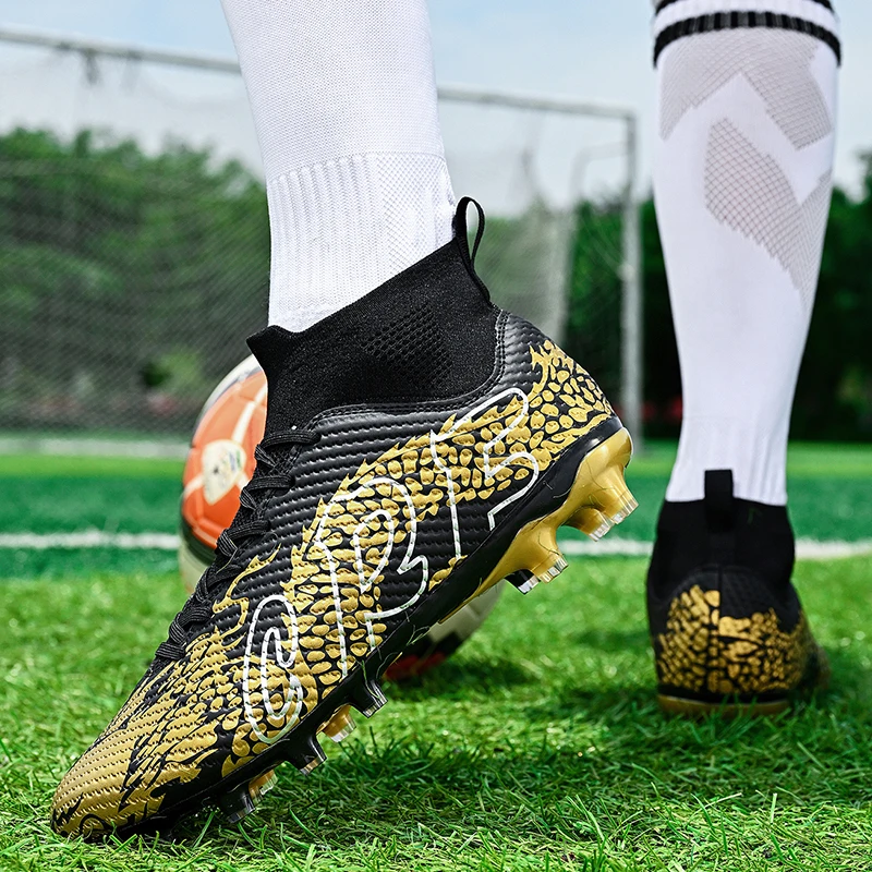 

Professional Men Football Field Boots Original Grass Training Football Shoes Society Sneakers Outdoor Sports TF/FG Soccer Cleats