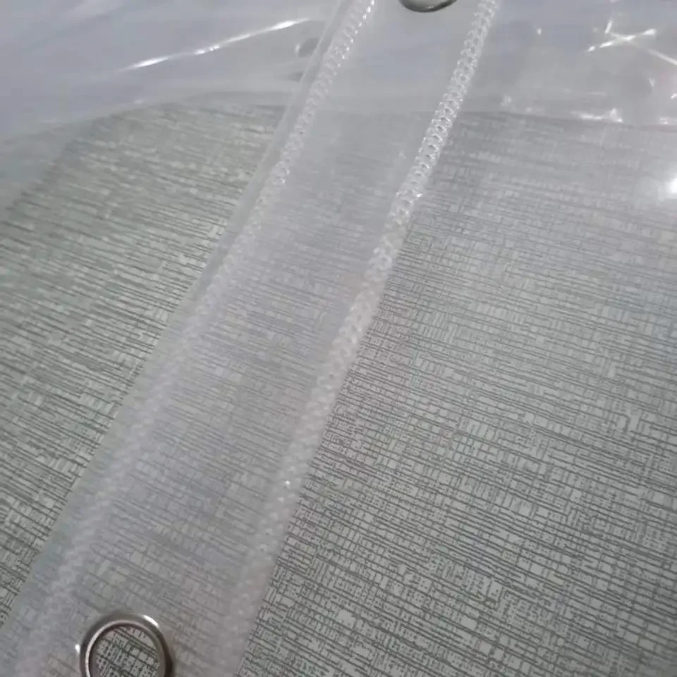 Magnetism Clear Shower Curtain Liner Waterproof  Plastic Bath Curtains Liner Transparent Bathroom Mildew PEVA with Magnet