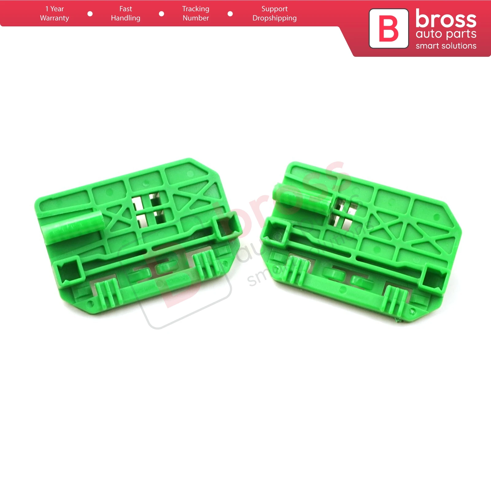 Bross Auto Parts BWR1189+BWR1191 Window Regulator Clip Front Left LA-LB:5010301993 for Kerax, Midlum, Premium Ship From Turkey