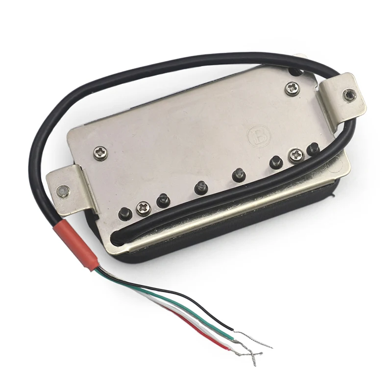 Alnico V Electric Guitar Humbucker 16.6K Blade/Hex Screw Adjusting Dual Coil with 4 Conduct Cable/Coil Splitting Alnico 5 Black