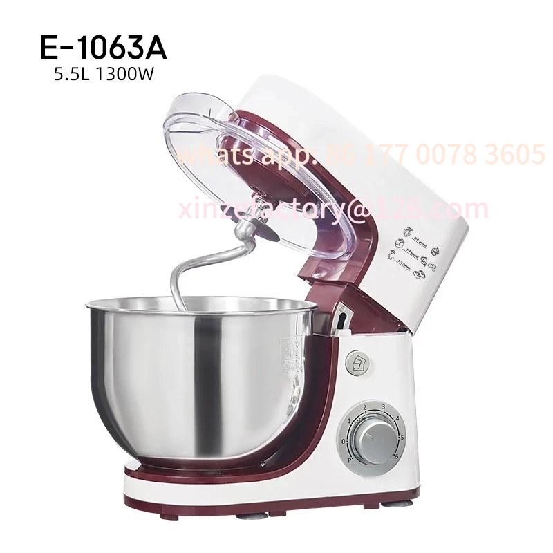 Customizable Electric Kitchen Blender Machine: Stand Mixer with Planetary Beater, Supports Dough Mixing,Processor