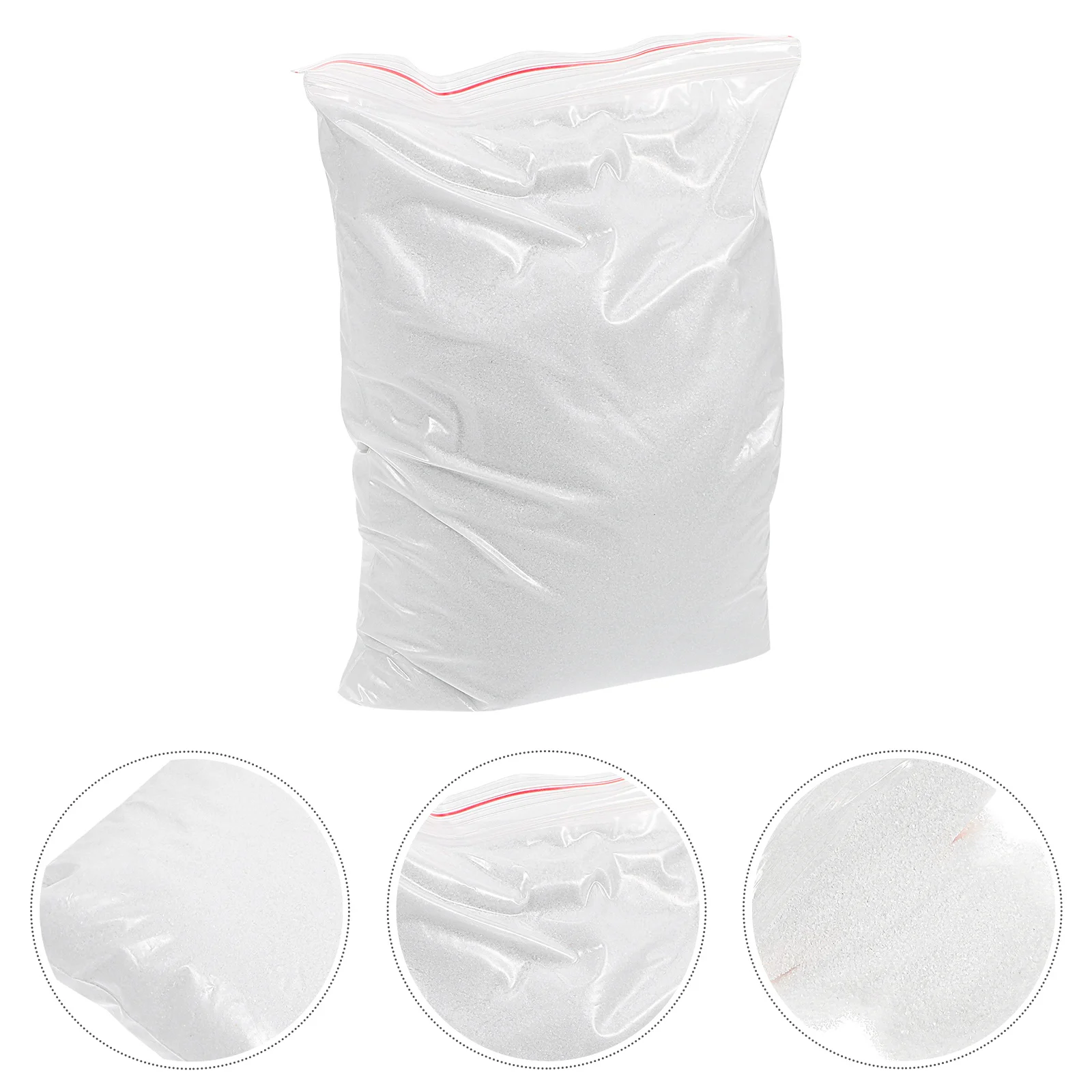 1 worek kwarcowego piasku drobnoziarnistego, dekoracyjny, biały, materiał na stół, materiały do rękodzieła DIY, materiały do mikrokrajobrazów