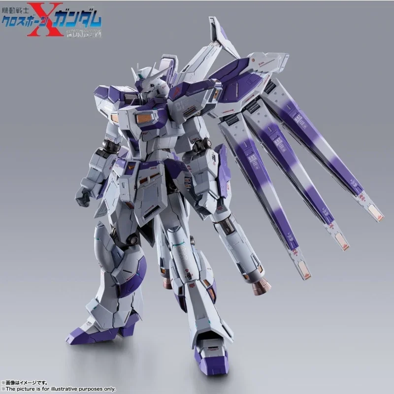 

Bandai Original Gundam Model Kit Anime Figure Metal Build Rx-93-V2 Hi-V Action Figures Toys Collectible Gifts For Children