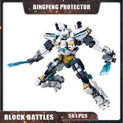 M38-B1151 561Pcs Bricks Mechanical Armored Robot Building Blocks Frozen Protector Model Building Blocks/Boys Puzzle Toy Gifts