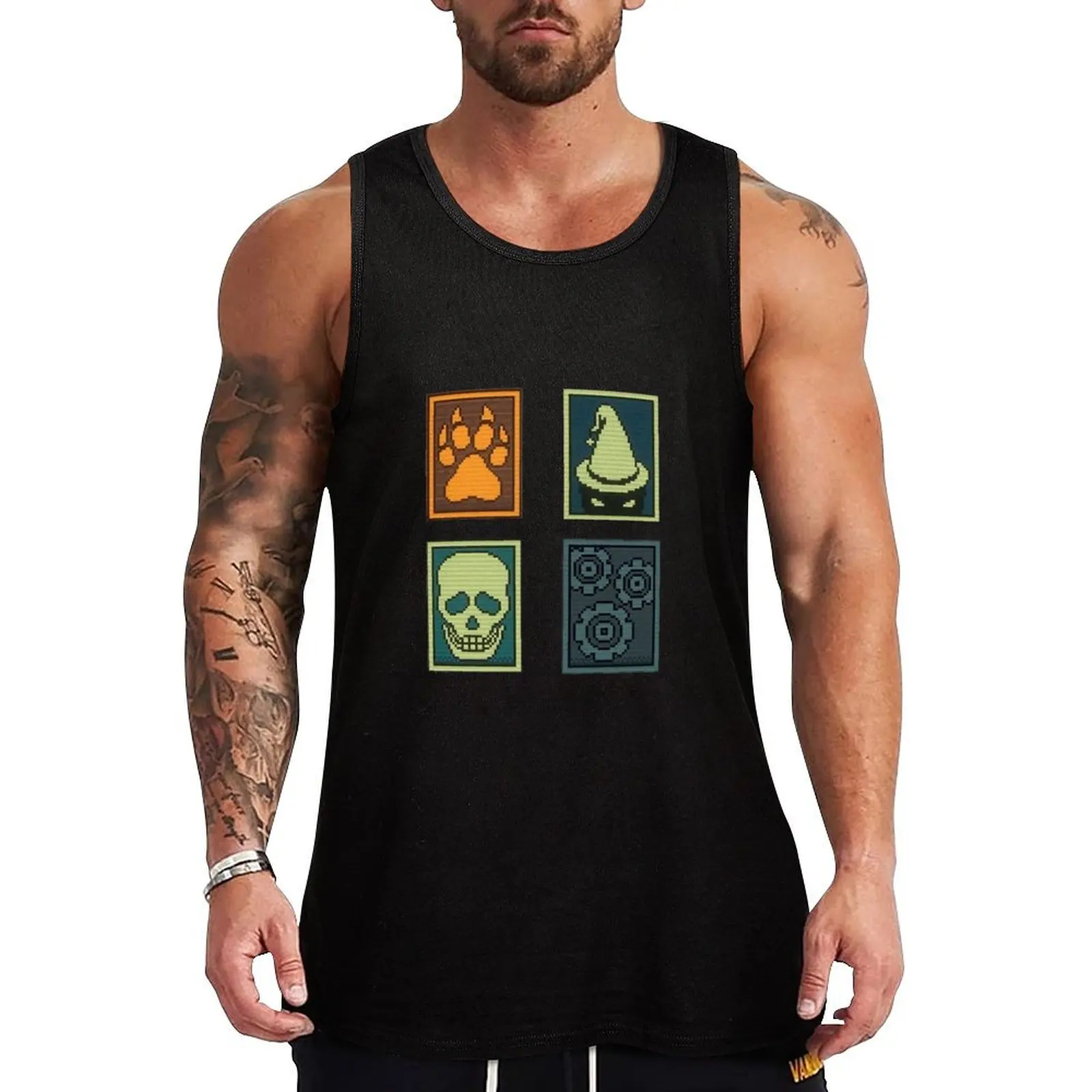 Inscryption Psychological Horror Card Categories Game Halloween Scary Spooky Dark Escape-room Puzzles Tank Top