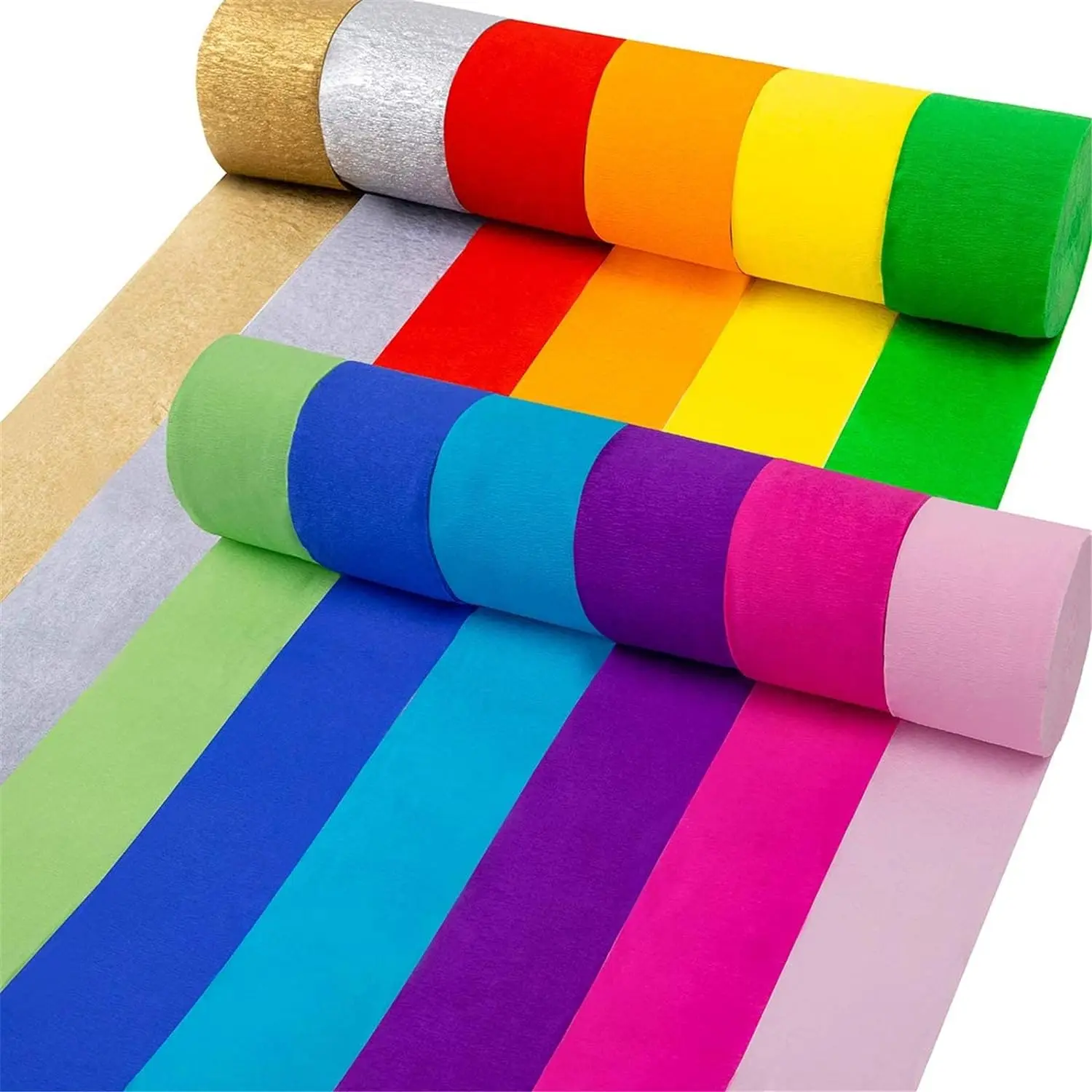 Serpentinas de papel de colores para fiestas y decoraciones, serpentinas de papel de colores vibrantes para fiestas festivas, cumpleaños y eventos