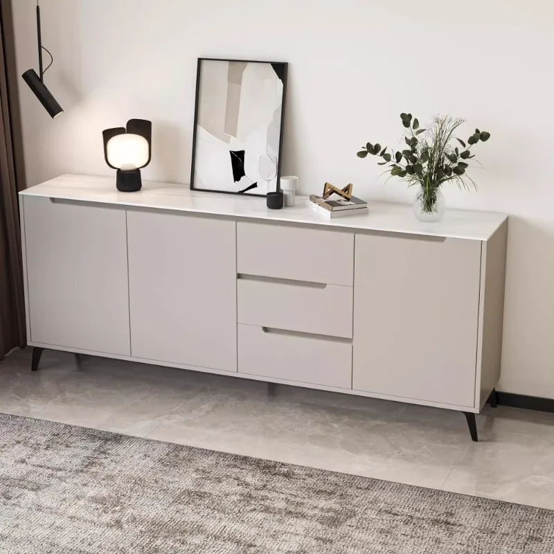 

Nordic Simple Kitchen Storage Cabinet Classic Wooden Narrow Kitchen Storage Cabinet Modern Vetrina Esposizione Furniture Home