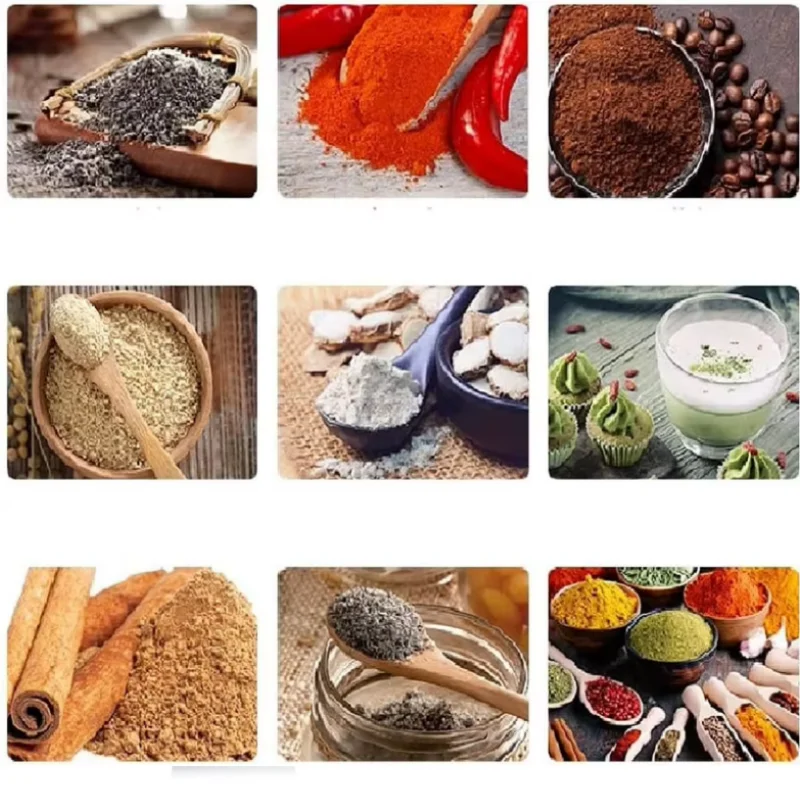 304 الفولاذ المقاوم للصدأ مطحنة حبوب البن الكهربائية 200 واط سعة كبيرة خلاط التوابل آلة طحن الحبوب مطاحن الأعشاب الجافة