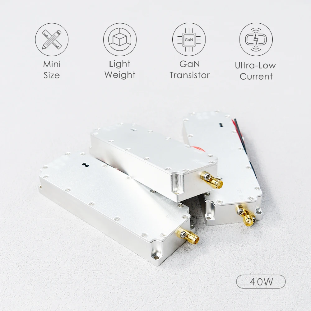 1.5GHz 1.6GHz 40W RF High Power Amplifiers wireless Signal Extender Sweep Signal Source For Drone GPS