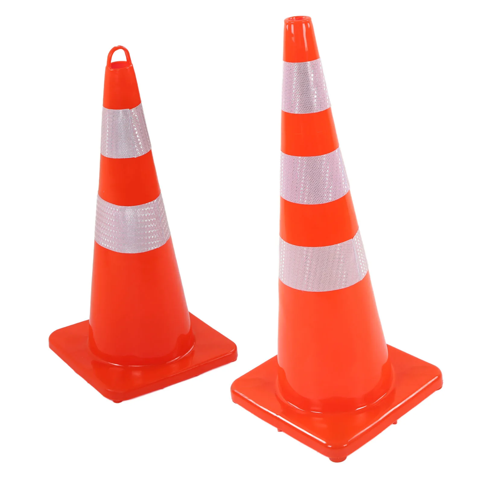 6 個のトラフィックコーン トラフィックコーン 耐候性反射ベース ロードコーン 駐車場 キャンプ用 レッド