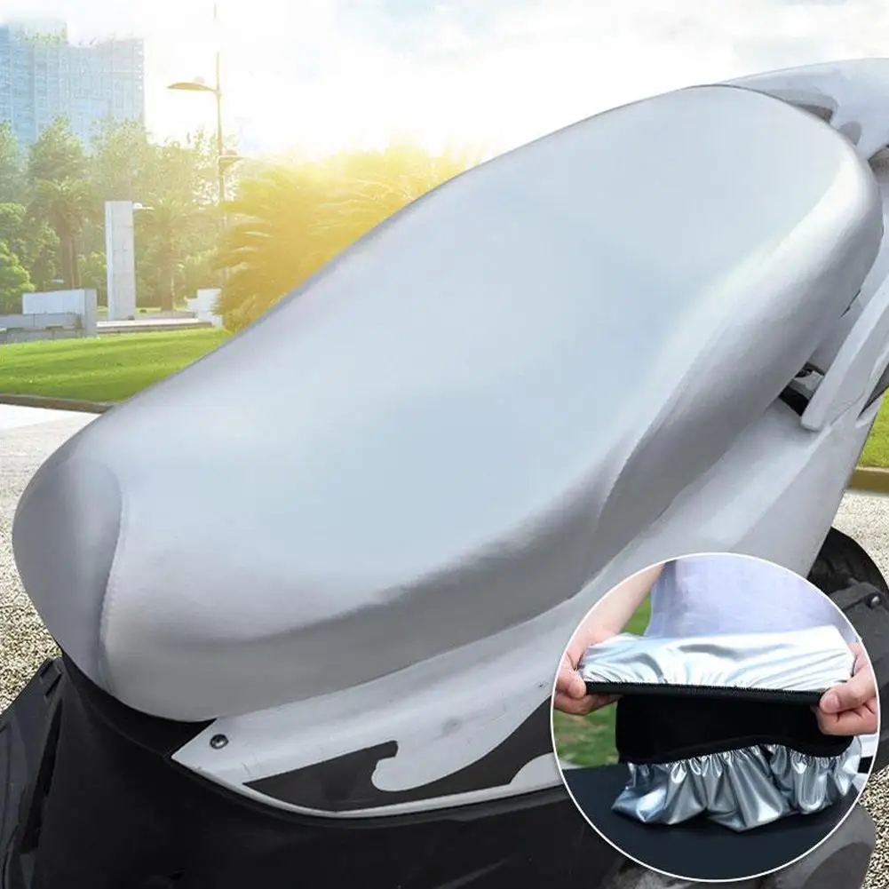 

Waterproof Motorcycle Seat Cover Breathable PU Leather Cushion Cover Weather Protector Sunscreen For Motorcycle Electric Sc X4K7