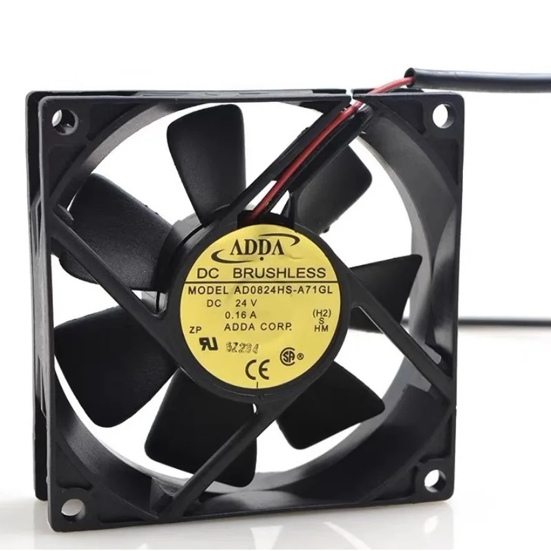 New Fan for ADDA AD0824HS-A71GL 24V 0.16A 8025 8CM Variable Frequency Fan 80*80*25mm