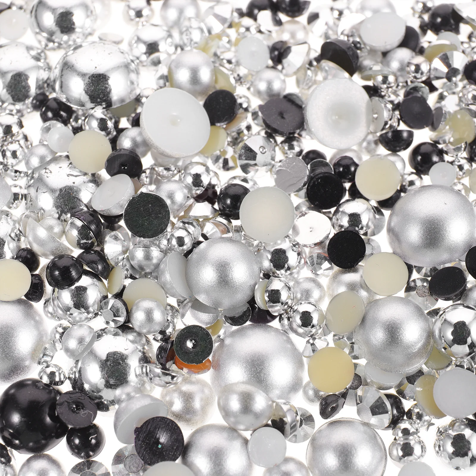 

3 Packs Pearl Nail Decals Manicure Diy Nail Art Decorations Resin Charms Rhinestone Flakes Blossom Supplies Fingernails Toenails