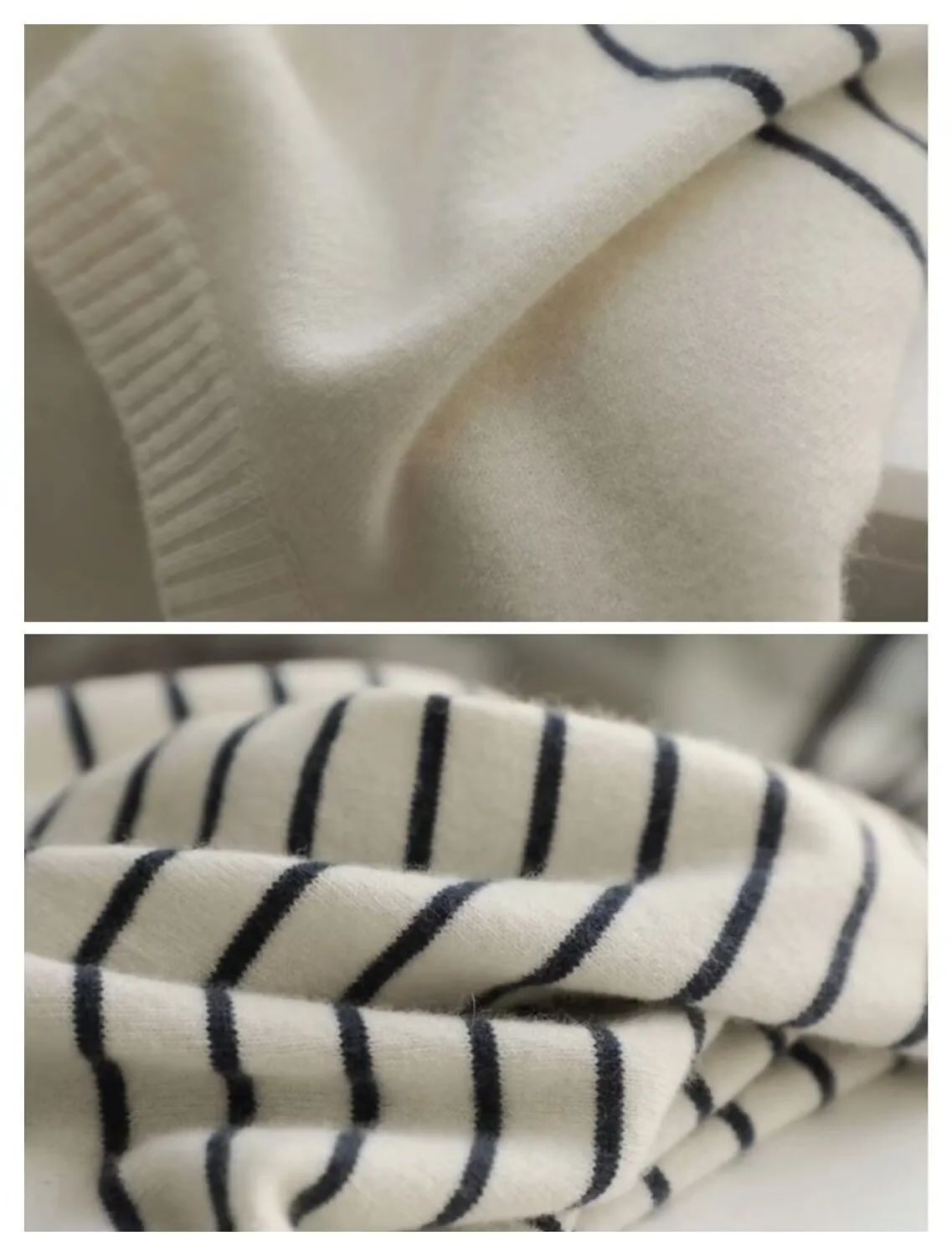New Women Fashion Striped Basic Knit Sweater Vintage O Neck Short Sleeve Female Pullovers Chic Tops