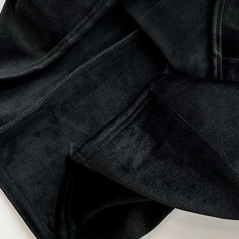 

Элегантная длинная юбка для повседневной носки, винтажная флисовая юбка-«рыбий хвост» черного цвета, как на фото, с завышенной талией