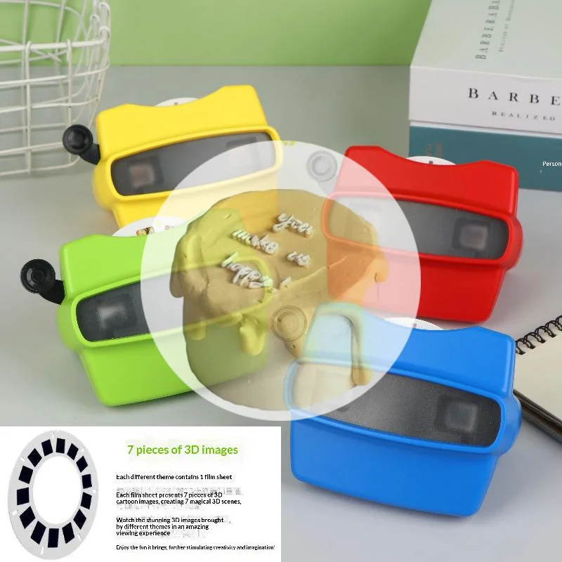 

1Pc 3D View-Master Mini Theater Luminous 3D Education Viewer Animal Dinosaur Ocean Space Theme Toy for Kids Gifts