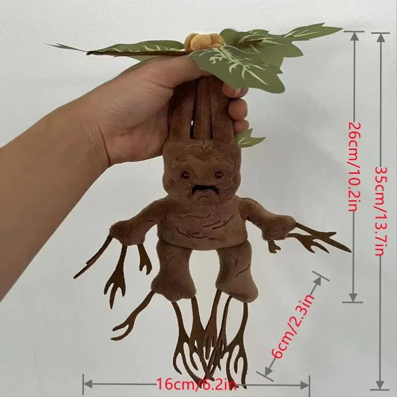 35cm Harries Potters Magical World Plants Mandrake Plush Doll Movie Peripherals Soft Stuffed Toys Collection Ornaments Kids Gift