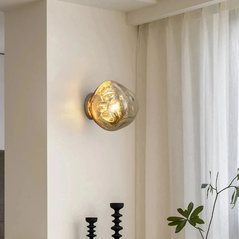 Imagem -02 - Led Lava Glass Wall Light Lâmpada para Sala de Estar Corredor Quarto Decoração da Parede Nórdico Postmodern Cx107hh