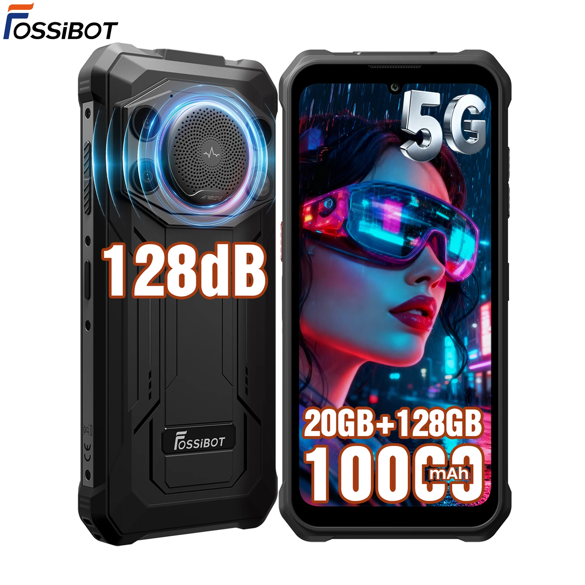2026 F110 Pro 5G Hiking Best Rugged Smartphone Shockproof Big Battery NFC Outdoor Industrial Construction Rugged SmartPhones