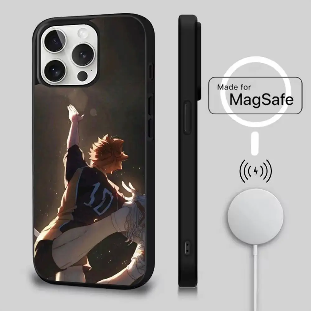 حافظة هاتف أنيمي H-Haikyuu Karasuno لهاتف آيفون 17,16,15,14,13,12,11,Pro,Max,Plus,Mini,SE4,E شحن لاسلكي مغناطيسي Magsafe #4