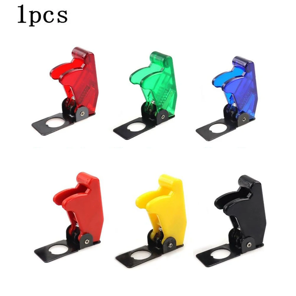 1pc Protective Cover 12mm LED Toggle Switch Cover Multi-color 12V Waterproof Toggle Switch Cover Button Head Tool Accessories