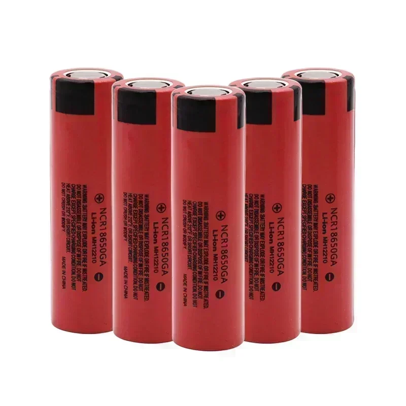 100% new Original NCR 18650GA High Discharge 3.7V 3500mAh 18650 Rechargeable Battery Flashlight Flat-top Lithium Battery