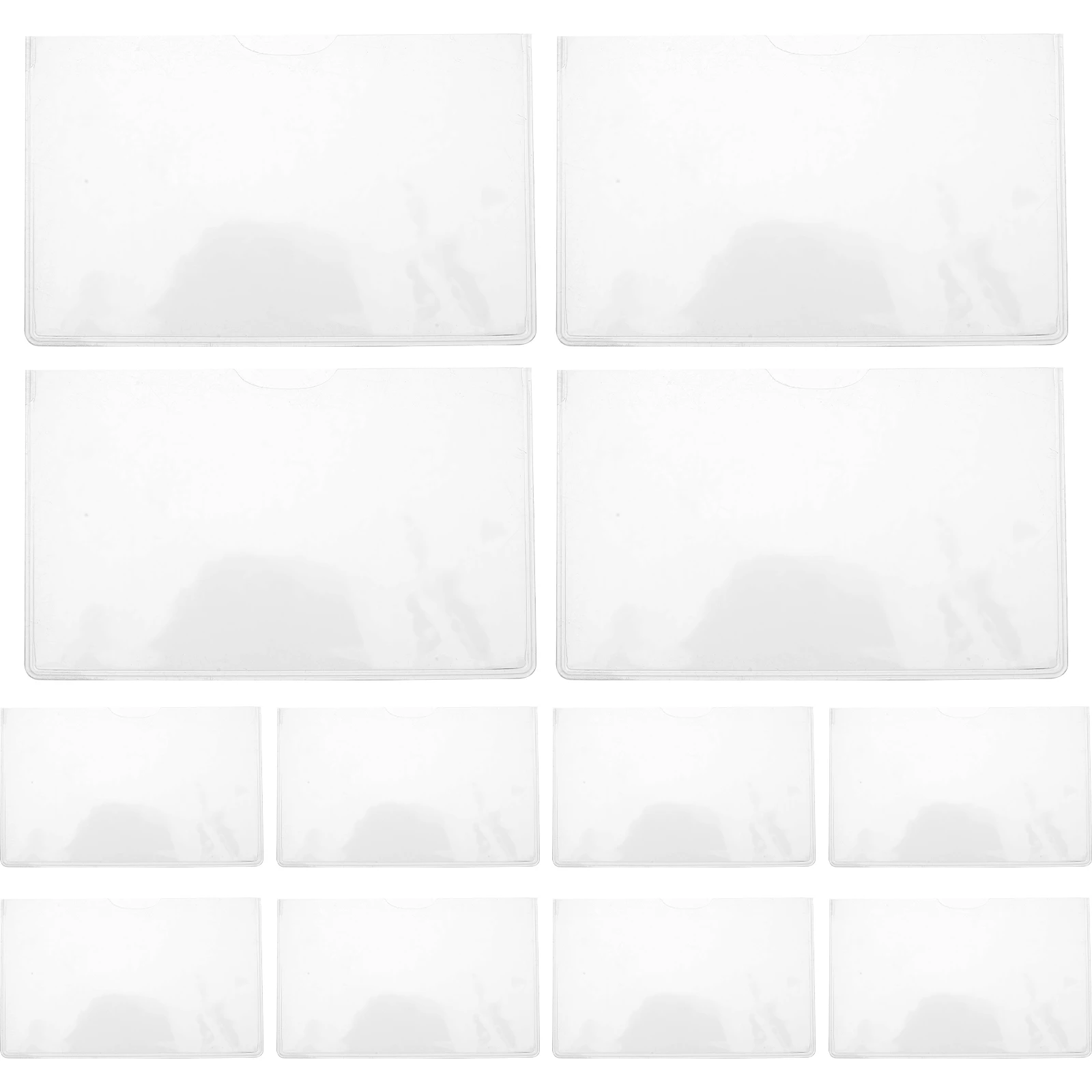 

20 Pcs Protective Case for Business Cards Credit Card Sleeves Clear PVC Social Security Card Holder Student ID Protector