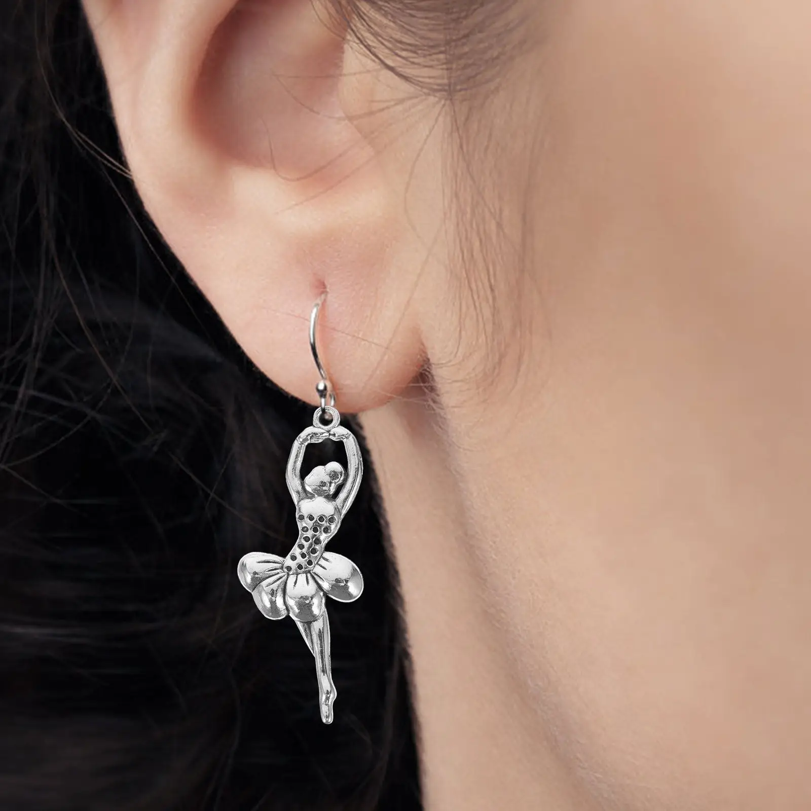 

20 шт. металлических подвесок в виде балерин для изготовления украшений своими руками, подвески из сплава, тематика танцев, элегантные кулоны для женщин