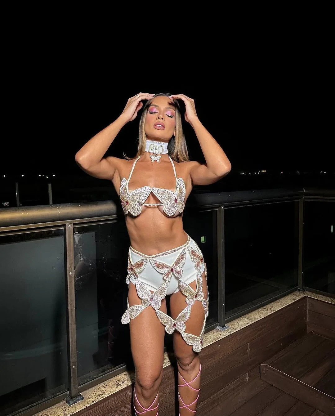 2025 nouvelles femmes Sexy brillant strass moulante 2 pièces Mini robe célébrer discothèque fête Bar danseur Performance Costume