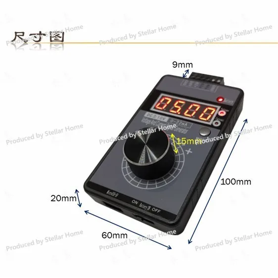 Handheld Positive and Negative Voltage 0-10V 5V + Current 0-4-20mA Signal Precision Generator Analog Source Calibrator
