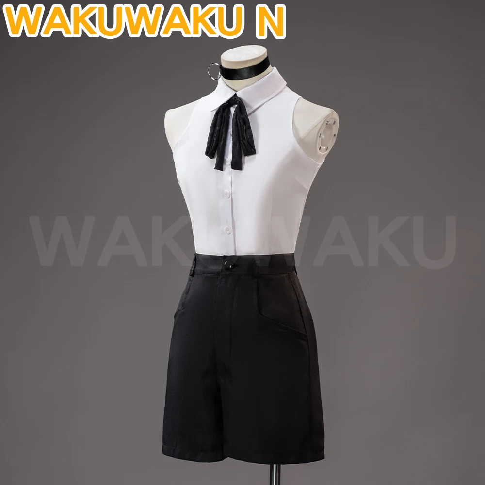 IN STOCK Reze Cosplay Costume Game Cosplay【XS-3XL】WakuWaku-N Chainsa Halloween White Shirt Women Uniform Cosplay Plus Size