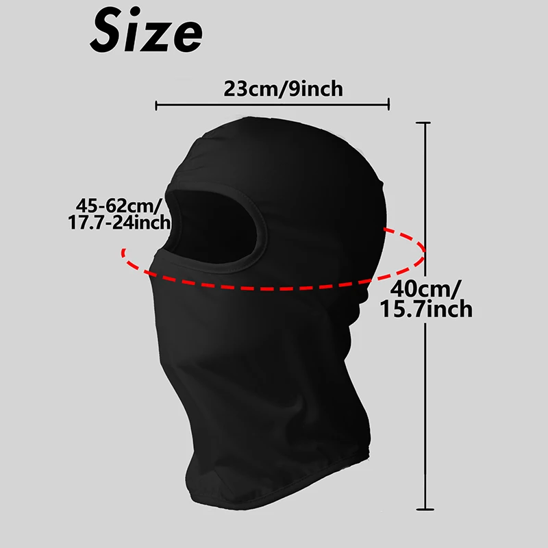 Unisex Balaclava Face Mask Windproof Dustproof Multi-functional for Motorcycle Camping Hiking Outdoor Sports
