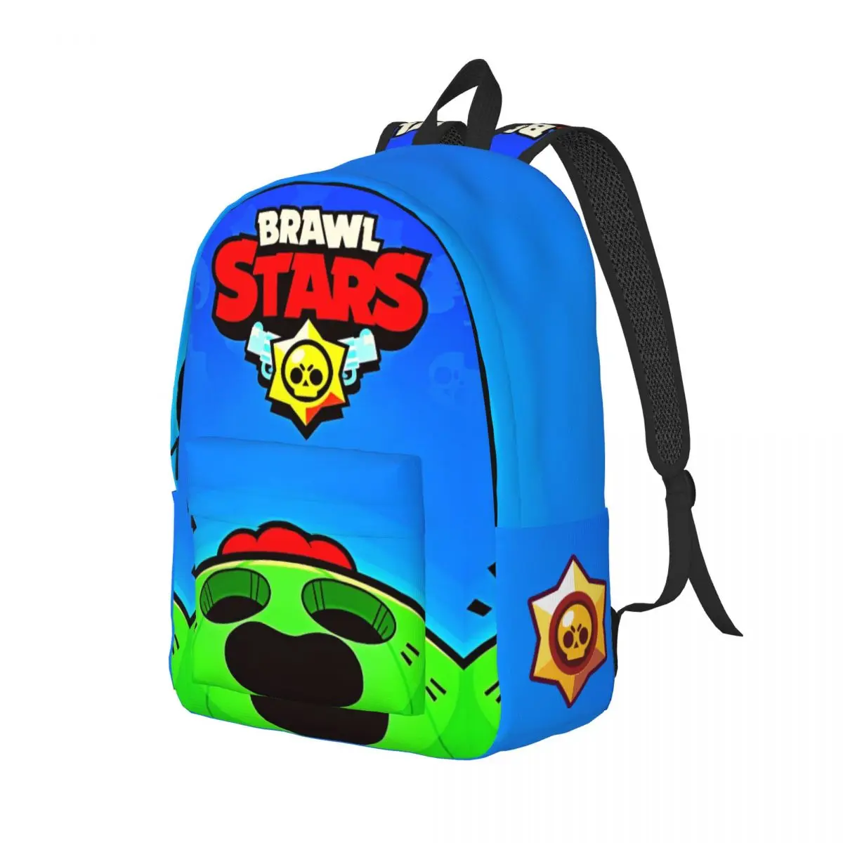 Brawled Game Cartoon Backpack Middle High College School Student Game Bookbag Men Women Canvas Daypack Outdoor