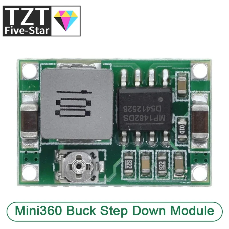TZT 1/5/10PCS RC Flugzeug Modul Mini 360 DC Buck Converter Step Down Modul 4,75 V-23 V zu 1V-17V LM2596 2A 17x11x3,8mm – Detail 4