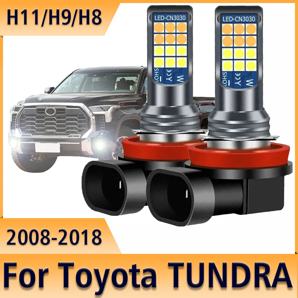 

LED Car Light Front Bulb Fog Lamp For Toyota TUNDRA 2008 2009 2010 2011 2012 2013 2014 2015 2016 2017 2018 Accessories H8 H9 H11