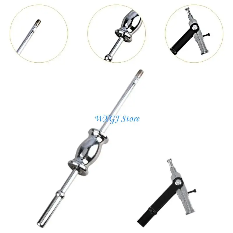 

37JE Long Handle Slide Hammer Puller Double Head Bearing Remover Adjustable Diameter