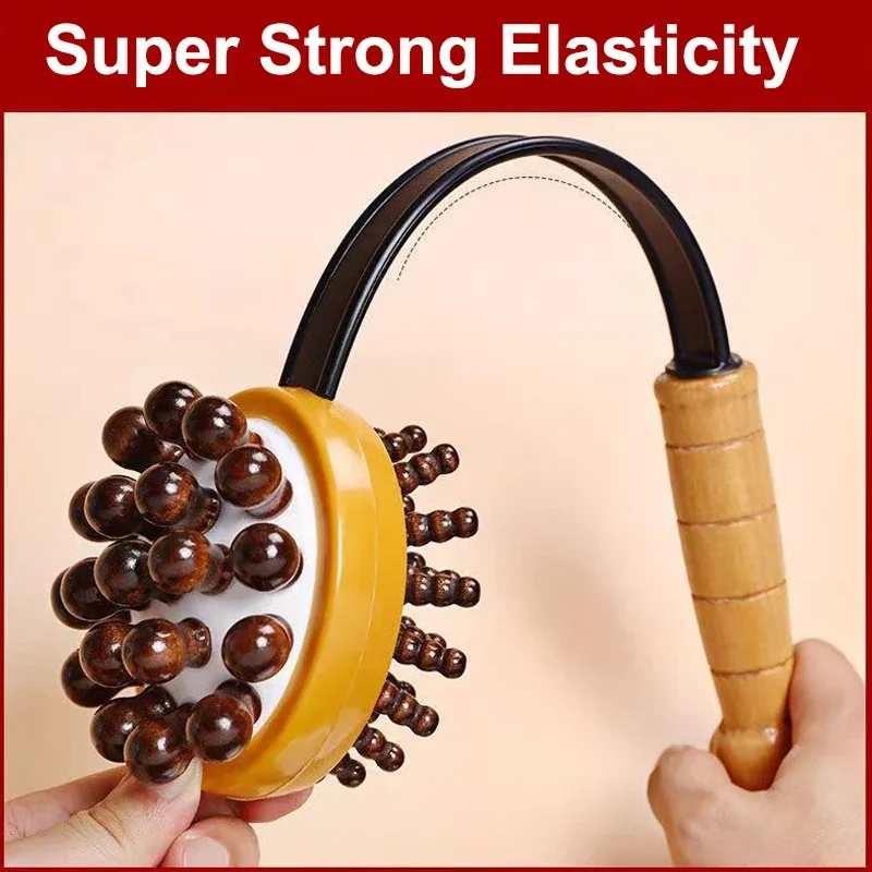 Super Strong Fitness Hammer Wooden Handle Handheld Meridian Tapping Massage Hammer For Hands Feet Waist Back Arms Legs Buttocks