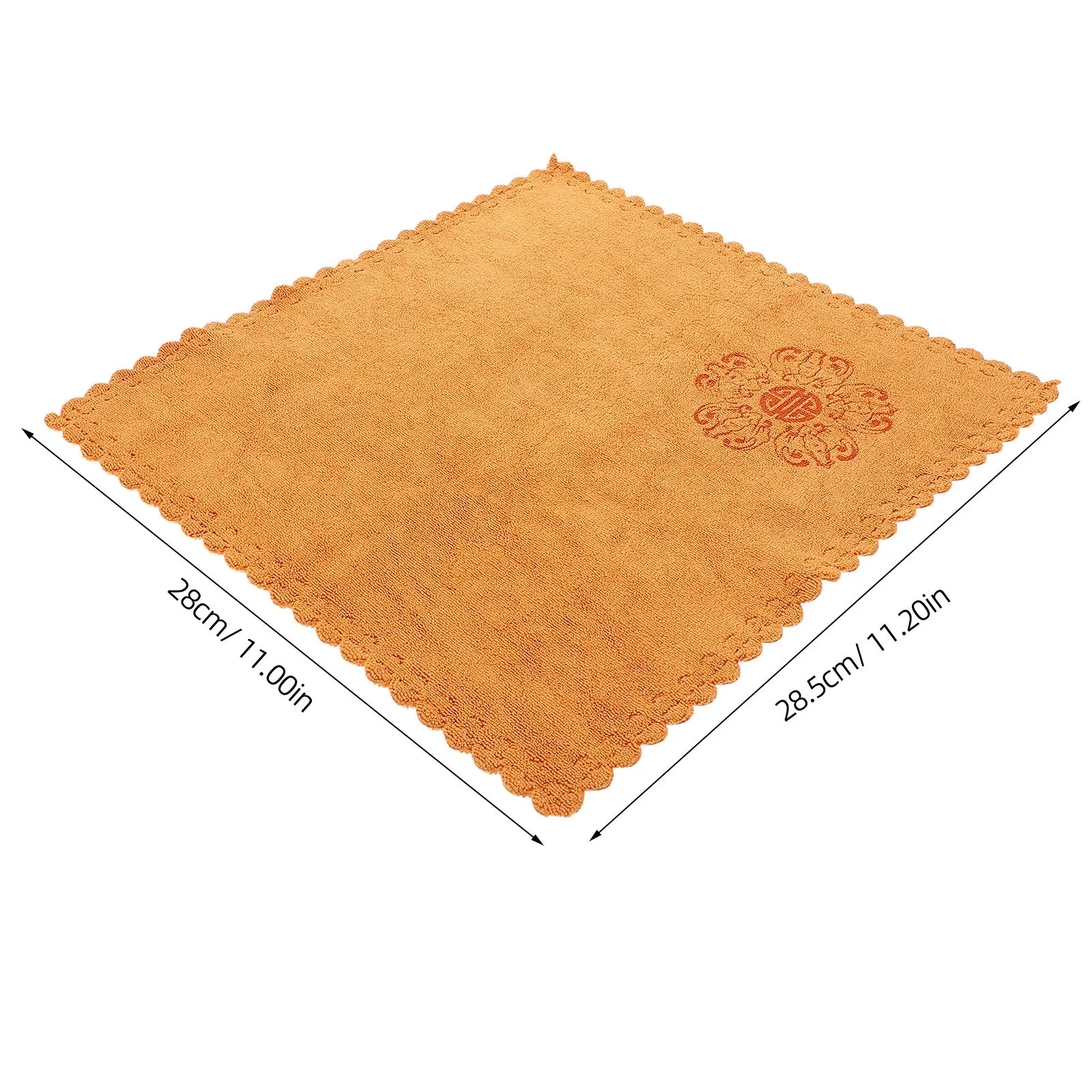 Toalha de chá absorvente grossa quadrada 30x30cm impressa toalha de prato de secagem rápida toalha de cozinha para festa de chá