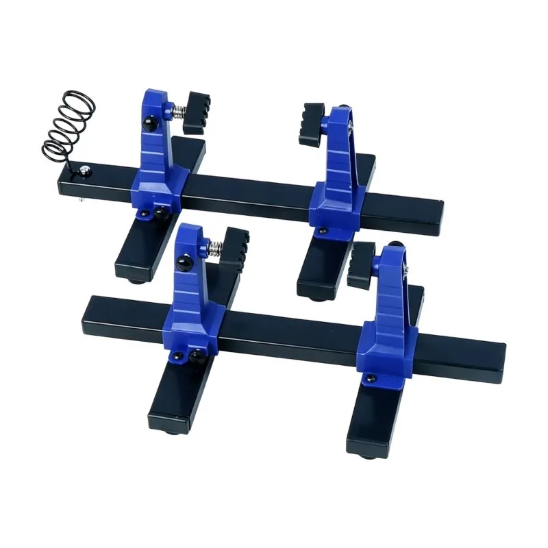 AB34-Circuit Board Clamp& Soldering Iron Stand With 360° Rotating PCB Holder And 2 Magnetic Helping Hands