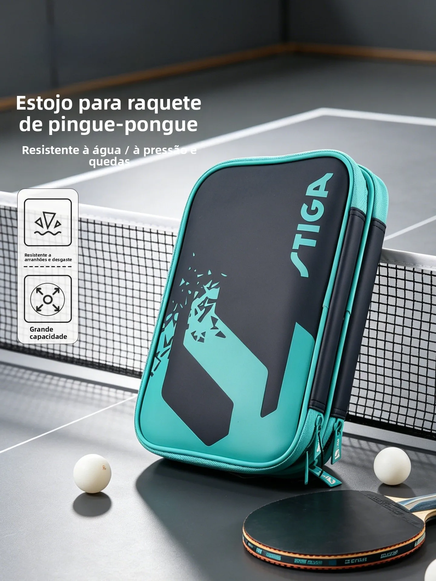 stiga-プロフェッショナル卓球ラケットカバー保護スポーツ用品収納バッグ高美的価値スクエアバッグ-2-ラケット用