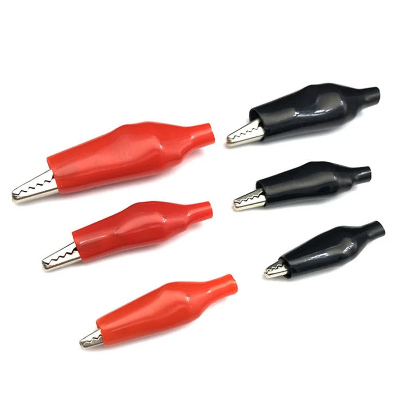 

10pcs Alligator clip sheath power clip test clip high quality alligator clip battery clip large medium small