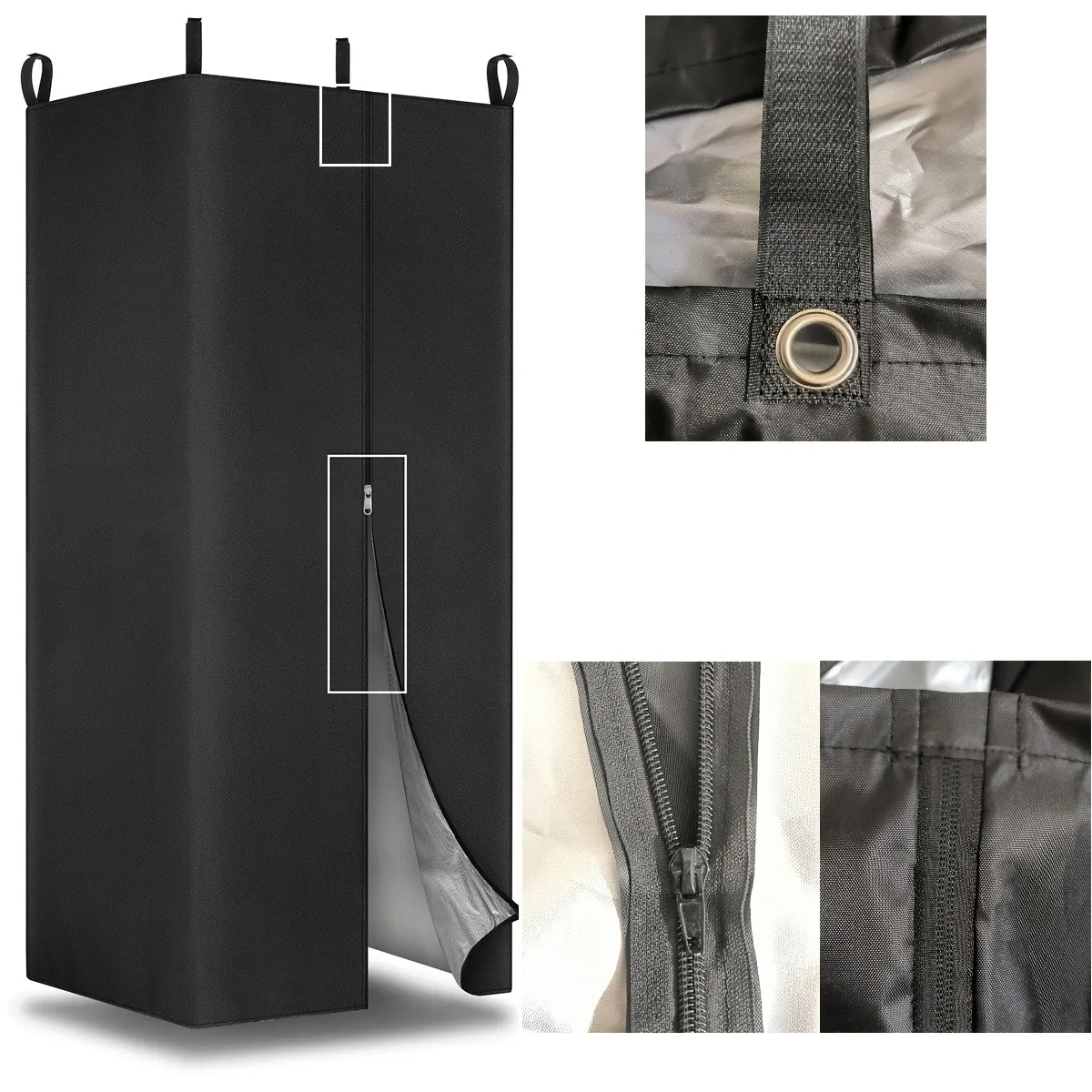 

Portable Black Boat Privacy Shower Curtain Outdoor Changing Room Privacy Curtain